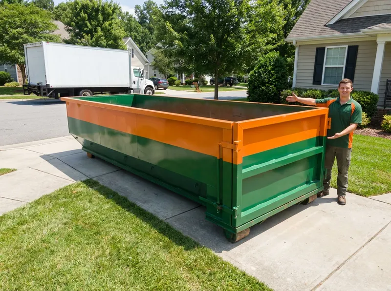 7-Yard Concrete Dumpster in Cary, NC